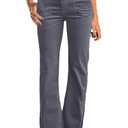 Flamingals Women's Wide Leg Pants for Women Mid Waist Dress Flare Straight Leg Corduroy Pants Work 31" Inseam Trouser Gray L