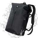 Haimont Dry Backpack Waterproof TPU Bag 30L, Lightweight Roll Top Dry Bag with Laptop Pocket for Kayaking, Boating, Rafting (Black)