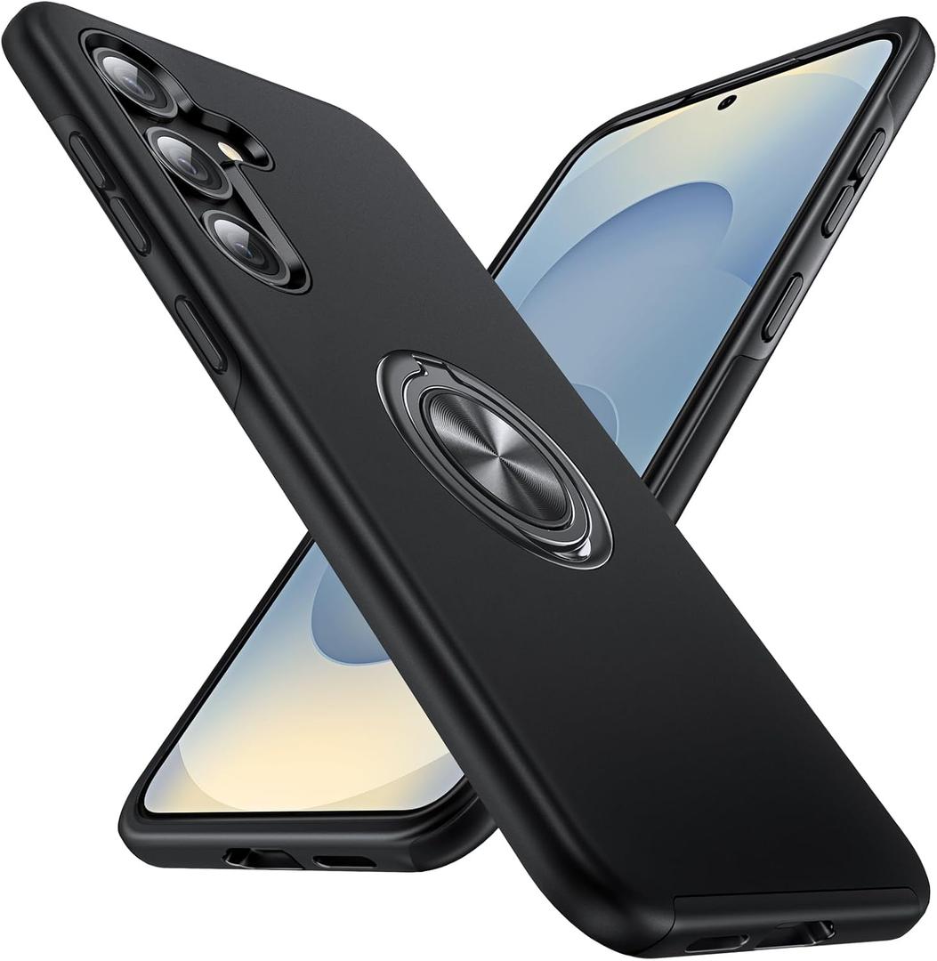 Anqrp Designed for Samsung Galaxy S25 Case, Built-in [15Ft Drop Protection][Heat Dissipation] Shockproof Military Grade Protection,for Samsung Galaxy S25 Case,Black