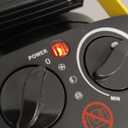 Buyplus Outdoor Heaters for Patio, 1500W Portable Garage Heater with Overheat Protection & 3S Fast Heating, Non-Slip Cushion, Electric Space Heater for Patio, Garage, Bedroom, Office, Black