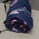 FIOBEE Kids Sleeping Bag for Girls Boys 3 Season Warm & Cool Weather 41℉ - 60.8℉ Camping Sleeping Bags with Backpacking Bag for Traveling Hiking Indoor Outdoor Camping Essentials Gear, Blue Black Love