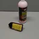 Quick N Brite Fireplace Gel Cleaner with Scrub Brush for Brick, Stone, Rock, Tile, and Marble, Nonabrasive Fireplace Cleaner, Made in the USA, 16 oz