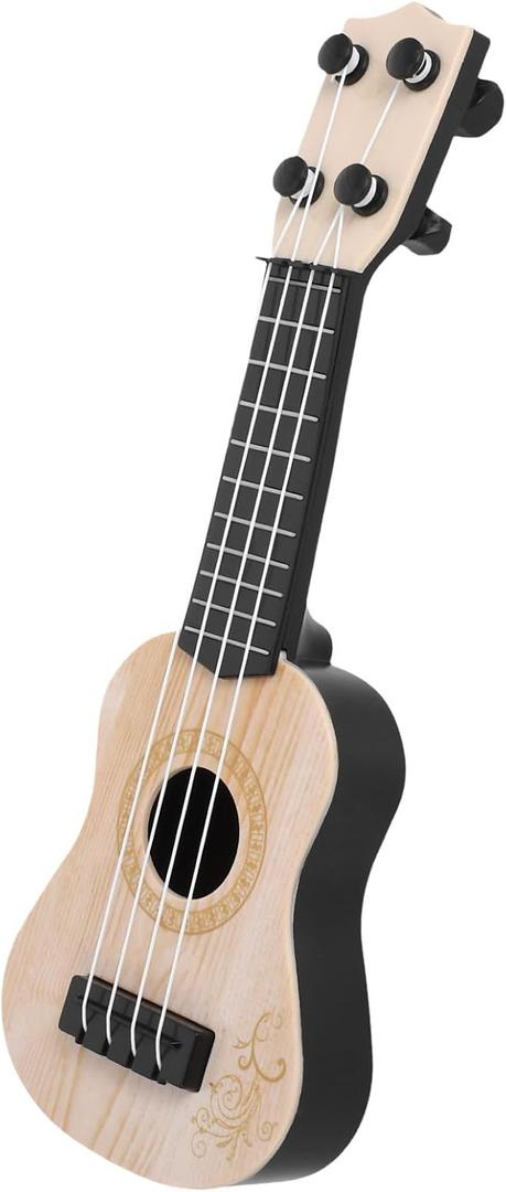Kisangel Ukulele Toys for Kids - Mini 4-String Guitar Model Music Enlightenment Instrument for Ages 3-5 Fun and Educational Present