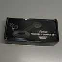 High Pressure Handheld Shower Head Briout 5-Settings Powerful Water Spray Shower Head against Low Pressure Water Flow with Stainless Hose and Adjustable Mount (Silver)