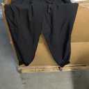 VIAOLI Scrubs for Women Set V-Neck Pocket Top & Drawstring Jogger Scrub Pants Black, Large