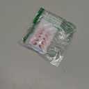 BTArtbox Press On Nails Short - Rococo Bloom, Red 3D Flower Pearl Almond French Tip Press On Nails with Glue and Adhesive Tabs for Women, Soft Gel Glue On Nails in 16 Sizes - 32 Stick On Nails Kit