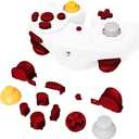 eXtremeRate Scarlet Red Repair ABXY D-pad Z L R Keys for Nintendo Gamecube Controller, DIY Replacement Full Set Buttons Thumbsticks & Tools for Nintendo Gamecube Controller - Controller NOT Included