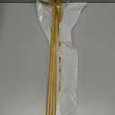 Wesiti 4 Packs Curtain Single Rods Bulk for Windows Adjustable Tension Rod for Door Kitchen Valance Sash Curtains, Bracket and Hardware Included(25-42 Inch,Gold)