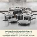 Cuisinart 11-Piece Nonstick Cookware Set, Ceramica XT, Black, 54C-11BK, Medium
