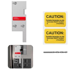 Generator Interlock Kit Compatible with General Electric Vertical Main 150 or 200 amp Break. 2 1/2 to 3 1/2 inches Spacing Between Main and Branch Breaker,Professional and Interlock Kit