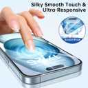 SYNCWIRE Screen Protector for iPhone 15 [6.1 inch], Reinforced Tempered Glass with Easy Installation Frame, Bubble Free, HD Clear, Shatterproof, Scratch Resistant, Case Friendly, 3 Pack