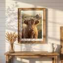 CT SUN Paint by Numbers for Adults - Rustic Farmhouse & Country Home Decor - DIY Painting Kits on Canvas - Highland Cow, Vintage Barn, Tractor & Scenery - Relaxing Hobby - 16"x20" (Highland Cow)