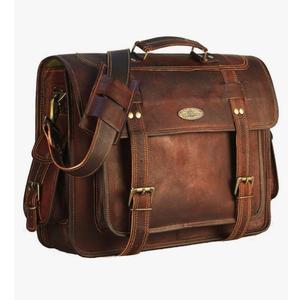 Leather Messenger Bag For Men, Vintage Handmade Laptop Briefcase and Shoulder Bag for Men, Business Satchel Office Bag