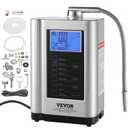 VEVOR Water Ionizer, Alkaline Water Ionizer Machine, pH 3.5-10.5 Alkaline Acidic Hydrogen Water Purifier, 7 Water Settings Home Filtration System, Up to -650mV ORP, 8000L Per Filter, Auto-Cleaning( Only Water Machine)