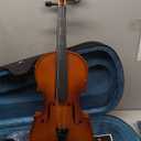 15 Inch MA350 Acoustic Viola, Satin Antique Solid Wood Viola with Case, Bow, Rosin, Musical Instrument Student Viola Set for Beginners Adults