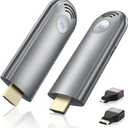 Wireless HDMI Transmitter and Receiver, Plug & Play Portable 2.4G/5G Wireless HDMI Extender Kit for Streaming Video and Audio to Monitor from Laptop/PC/TV Box/Projector (grey)