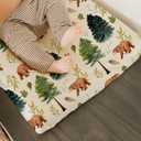 BROLEX Changing Pad Covers for Baby: Boy Girls Ultra Stretchy Soft 2 Pack, Brown Polar Bears