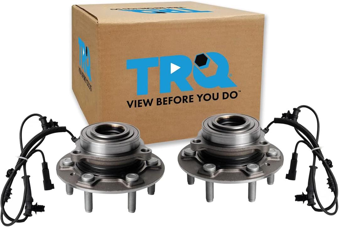 TRQ 2 Piece Front Wheel Bearing & Hub Assembly Set Compatible with 2019-2023 Ram 1500