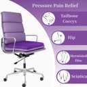 Gel Seat Cushion for Long Sitting, Double Thick Office Desk Home Wheelchair Seat Cushions for Back Hip Sciatica Tailbone Pain Sore Pressure Relief, Gel Cooling Game Chair Pads for Car Truck Driver