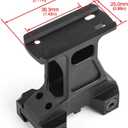 2.91" Centerline Red Dot Riser Mount, Tactical Picatinny Rail Riser Scope Mount for T1 T2 Optic Sight, Fit for 20mm Picatinny Rail