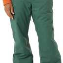 Amazon Essentials Men's Waterproof Insulated Snow Ski Pant (X-Large, Black Spruce Green Color Block)
