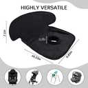 INFANZIA Dry Seat, Car Seat Protector Waterproof Carseat Liner Potty Training Toddlers, Baby and Infants, Piddle Pad for Carseats Strollers (Black, 2 Packs