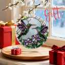 Hummingbird Ornament for Christmas Tree, Christmas Ornaments, Hummingbird Home Decor, Holiday Decor Gifts for Family, Friends & Bird Lovers, Gift Exchange & Gift Idea, Giftbox Included