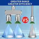 Pressure Washer Twin Nozzle,Selkie Stainless Steel Dual Power Washer Nozzle Tip, Pressure Washer Nozzles with Pressure Washer Spray Nozzles, 1/4 Inch Quick Connect, 5000 PSI