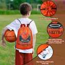 Grneric 18 Pcs Basketball Party Favor Bags Drawstring Bags Bulk Candy Goodie Bag Basketball Themed Presents for Sports Teams