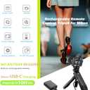 for Nikon Wireless Shooting Grip and Tripod,Rechargeable Wireless Shutter Release with OLED Screen  Video, Zoom & Focus Control for for Nikon A1000, B600, P1000, P950, Z6III, Z30, Z50II, Zfc, Z5