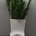 Artificial Palm Trees with Lifelike Natural Trunk, Leaves and Pebbles, 5FT Tall Fake Palm Tree with White Tall Planter, Faux Tropical Areca Floor Plant for Indoor Home Decor, Office Decor, Room Decor