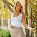 DHSO High Waisted Biker Shorts for Women-5" Spandex Tummy Control Athletic Workout Running Yoga Gym Shorts Pants Gifts(Light Khaki,S-M)