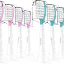 Kids Replacement Toothbrush Head for Sonicare: Ofashu Children Sonic Electric Toothbrush Brush Head for Philips 6321 6340 6032/94 6042, 8 Packs for Boys Girls 7+, Pink & Green