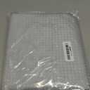 Culudea Black Ombre Waffle Textured Cloth Shower Curtain Set, Modern Gradient Bathroom Window Waterproof Shower Curtains for Bathroom Decor