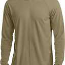 MAGCOMSEN Men's Hooded UPF 50+ Sun Protection T Shirts Long Sleeve Athletic Fishing Shirts Rash Guards (Green, L)