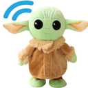Talking Baby Yoda 7.8 Inch,Walking Baby Yoda and Toy Repeats What You Say Plush Animal Toy Electronic Toy for Boys,Girls,Stuffed Animal,Baby Doll for Kids Gifts