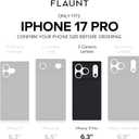 Flaunt Official Square Protective Case - Compatible with iPhone 17 Pro - Compatible with MagSafe & Wireless Charging - Drop-Tested & Shockproof - 