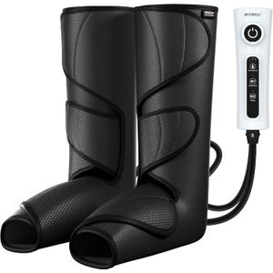 CINCOM Leg Massager for Circulation and Pain Relief FSA, Air Compression Calf Foot Massagers for Edema Swelling RLS, Legs Circulation Machine Gifts Idea (with 2 Extensions)