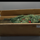 2 Pack 4FT Small Mini Pre-Lit Christmas Trees Potted Artificial with 160 Lush Branch Tips 100 LED Warm Lights, Pine Cones and Berries for Holiday Xmas Gift Home Decor, 8-Mode Timer Battery Box