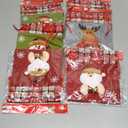 SHANGRLA Christmas Gift Doll Bags with Drawstring - Burlap Xmas Gift Bags for Kids, Reusable Cloth Christmas Pouches for Presents, Holiday Stockings, Treats, Goodies, Party Favors (6 Pack)