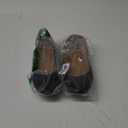 Amazon Essentials womens Belice Slip On Ballet Flat (12, Black Faux Leather)