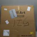 Framed Neutral Abstract Wall Art for Living Room, Set of 4 Piece Modern Landscape Canvas Artworks, Minimalist Black and Gray Painting Prints for Bedroom Dining Room Hallway Home Office Wall Decor (32" H x 60" W)