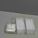 Qeirudu 5 Oz Mini Dessert Cups with Lids, 50 Pack Clear Rectangle Parfait Cups, Small Plastic Serving Bowls for Tiramisus, Cakes, Mousses, Puddings