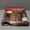 Alpine Corporation 16" H Indoor/Outdoor Foldable Metal Hanging Ornament with Warm White LED Lights, Christmas Decoration