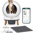PetSafe ScoopFree SmartSpin Self-Cleaning Litter Box - Automatic Waste Collection - Odor Control - App Controlled - Complete Litter Box Kit -  White, SmartSpin Litter Box Bundle