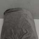 H.VERSAILTEX 4 Pieces Thick Velvet Sofa Covers Couch Covers for 3 Cushion Couch Sofa High Stretch Slipcovers Furniture Protector Form Fit Luxury Couch Cover for Dogs Width Up to 90 Inch, (Sofa,Grey)