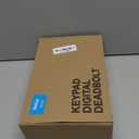 Veise Fingerprint Door Lock with 2 Lever Handles - Keyless Entry Door Lock, Electronic Keypad Deadbolt, Digital Smart Code & Front Handle Sets, Auto-Locking, Easy Installation, Matte Black