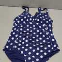 Tempt Me Women Ruched Slimming One Piece Swimsuits Tummy Control Vintage Bathing Suits Size L