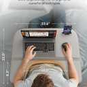 SAIJI Laptop Lap Desk for Bed & Couch with Soft Armrest, Bed Desk Table