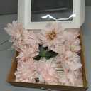 Ling's moment Artificial Flowers 9pcs Silk Dahlia 5.5"/4.5" Fake Flowers for DIY Wedding Craft Bouquets Centerpieces Arrangements Party Baby Shower Home Decorations (Blush)